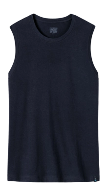 Débardeur Schiesser Homme 164104 Long Life Soft Blue Black