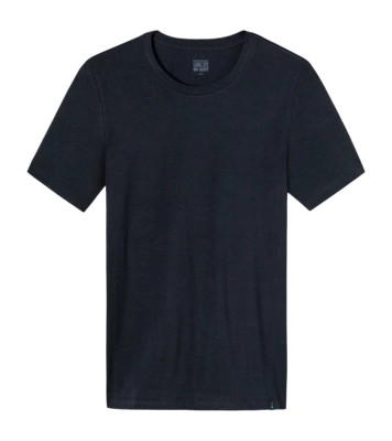 T-Shirt Schiesser Homme 164232 Long Life Soft Blueblack