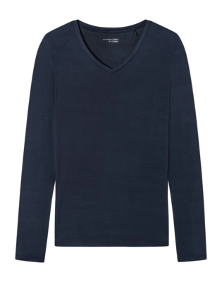 Longsleeve Schiesser Women 175477 Mix/Relax Blue