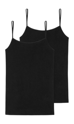Débardeur Schiesser Femme 175993 95/5 Black (Lot de 2)