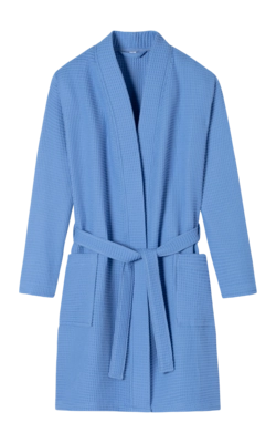 Peignoir Schiesser Women 178411 Original Classics Blue