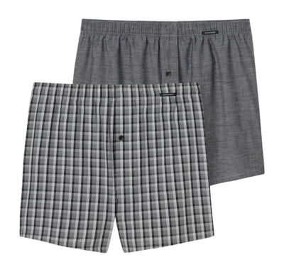 Boxer Schiesser Homme 180500 Multi Black (Lot de 2)