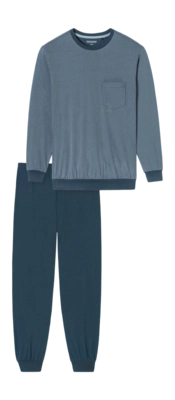 Pyjama Schiesser Men 181156 Comfort Essentials Bluegrey