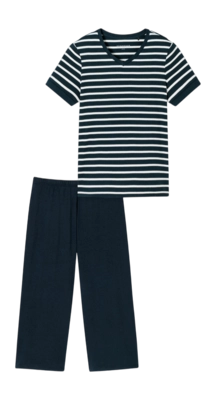 Pyjama Schiesser Women 181254 Casual Essentials Nightblue