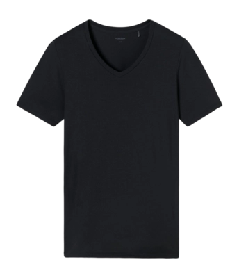 T-Shirt Schiesser Homme 181531 Premium Modal Black
