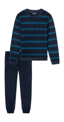 Pyjama Schiesser Men 181932 Casual Nightwear Petrol