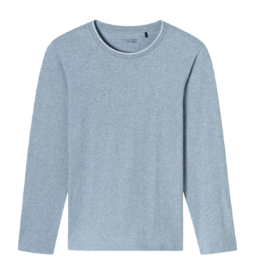 Longsleeve Schiesser Men 182042 Mix/Relax Jeans Melange