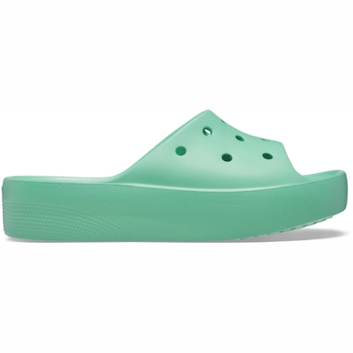 Slipper Crocs Women Classic Platform Slide Jade Stone