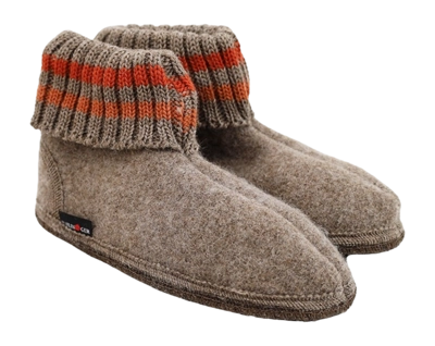 Pantoffel Haflinger Unisex Paul Beigemeliert