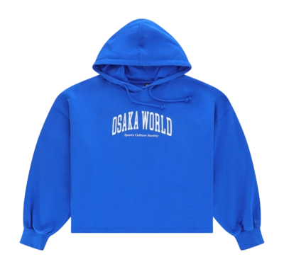 Kapuzenpullover Osaka Cropped Hoodie College Damen Princess Blue