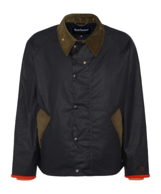 Flower Mountain Unisex Barbour X Flower Mountain Wax Nylon Navy Orange