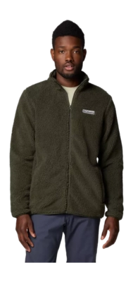 Vest Columbia Men Rugged Ridge III Sherpa Full Zip Greenscape
