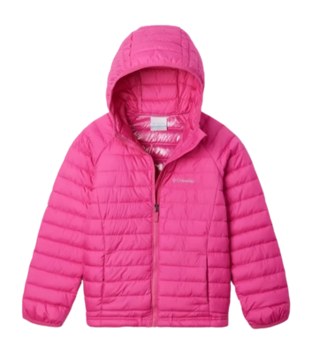 Jacke Columbia Powder Lite II Hooded Jacket Kinder Pink Ice