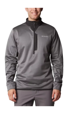 Vest Columbia Men Tech Fleece Half Zip City Grey/Black