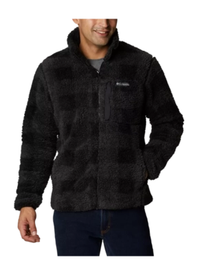 Zip Sweatshirt Columbia Men Winter Pass Printed Fleece II Black Check