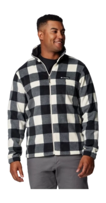 Zip Sweatshirt Columbia Men Steens Mountain Printed Jacket Chalk Check Print