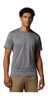 T-Shirt Columbia Men Hike Crew Black Heather