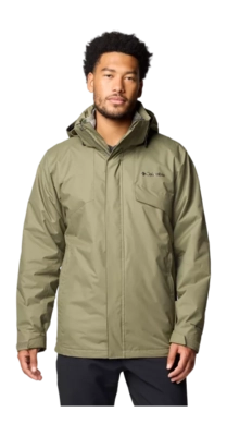 Regenjacke Columbia Bugaboo III Fleece Interchange Jacket Herren Stone Green