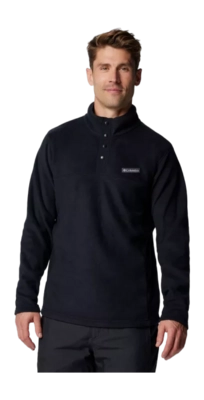 Zip Sweatshirt Columbia Men Steens Mountain Half Snap II Black