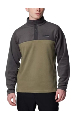 Zip Sweatshirt Columbia Men Steens Mountain Half Snap II Stone Green/Shark
