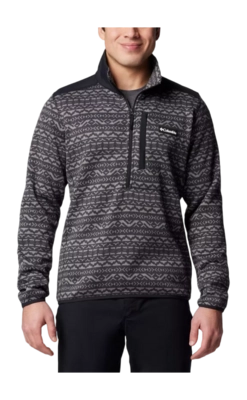 Gilet Columbia Homme Sweater Weather Printed Half Zip II Shark Madras Tonal