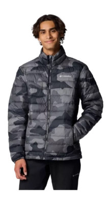 Jas Columbia Men Powder Lite II Printed Jacket Black Mod Camo