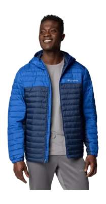 Jas Columbia Men Silver Falls II Hooded Jacket Mountain Blue