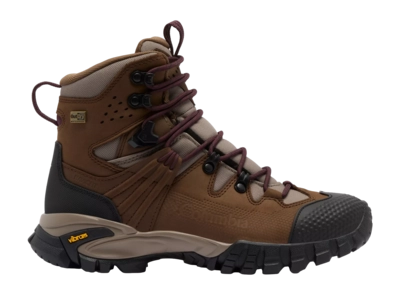 Walking Boots Columbia Women Geoterra Outdry Leather Dark Brown/Moonvista