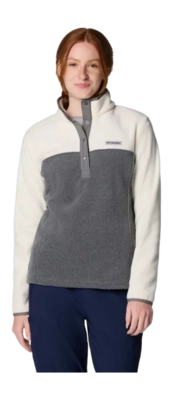 Zip Sweatshirt Columbia Women Benton Springs 1/2 Snap Pull Over II Grey