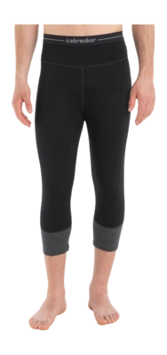 Legging Icebreaker Men ZoneKnit 260 Legless Black Jet Heather Carbon