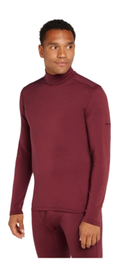 Undershirt Icebreaker Men 260 Tech Ls Turtleneck Port
