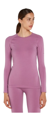 Ondershirt Icebreaker Women Merino 260 Zoneknit Seamless LS Crewe Deco