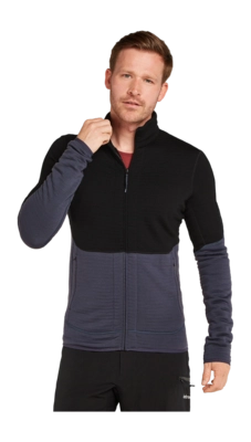 Gilet Icebreaker Homme Merino 400 RealFleece Descender LS Z Black/Graphite/CB