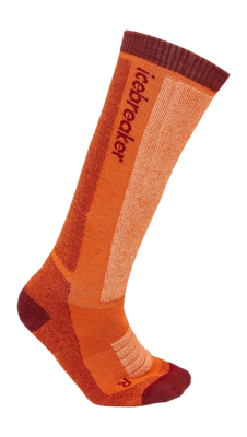 Skisokken Icebreaker Kids Merino Ski+ Medium OTC Blaze/Port/Snow