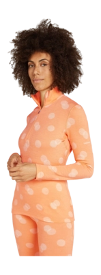 Maillot de Corps Icebreaker Femme Merino 260 Vertex LS Half-Zip FallFlakes Feldspar/Snow