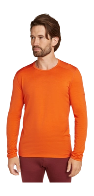 Maillot de Corps Icebreaker Homme 200 Oasis LS Crewe Blaze