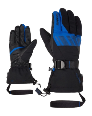 Handschoen Ziener Men Ghalion AS(R) Glove Ski Alpine Black/Cobalt Blue