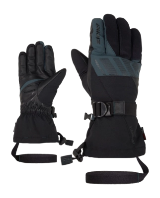Handschoen Ziener Men Ghalion AS(R) Glove Ski Alpine Black/Dark Jungle