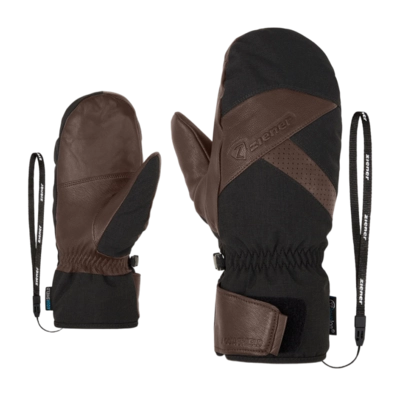 Want Ziener Men Gettero AS(R) AW Mitten Glove Ski Alpine Dark Brown