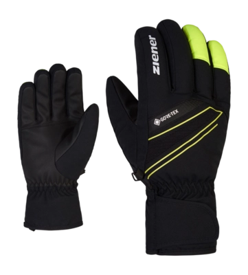 Handschoen Ziener Men Gunar GTX Glove Ski Alpine Black/Poison Yellow