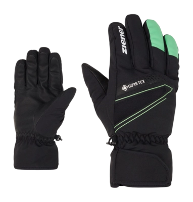 Handschoen Ziener Men Gunar GTX Glove Ski Alpine Black/Pale Green