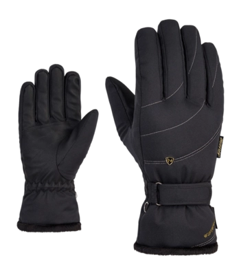 Handschoen Ziener Women Kahli PR Glove Black/Gold Art