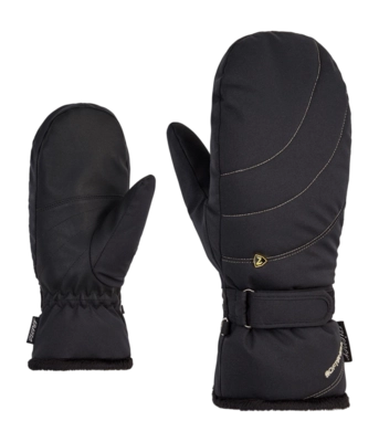 Want Ziener Women Kahlia PR Mitten Black/Gold Art