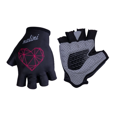 Fietshandschoen Nalini Women Cima 2.0 Zwart Roze Hart