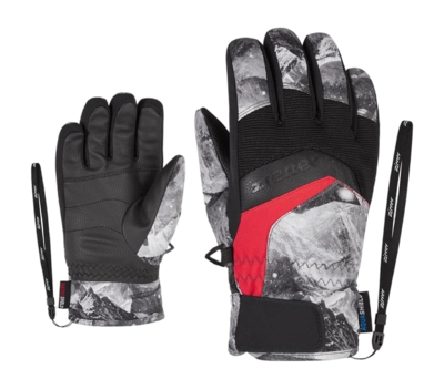 Handschoen Ziener Kids Labino AS(R) Glove Grey Mountain Print