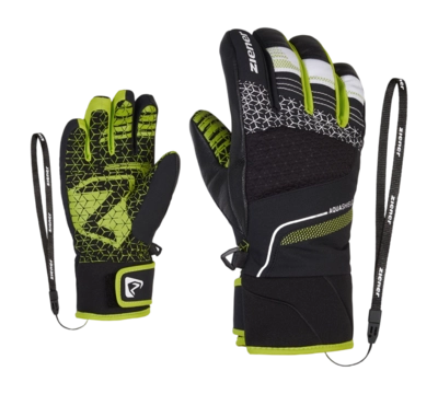 Handschoen Ziener Kids Lonzalo AS(R) Glove Black/Lime
