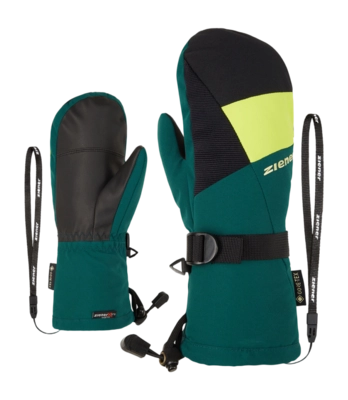 Want Ziener Kids Lanic GTX Gore Plus Warm Mitten Glove Deep Green