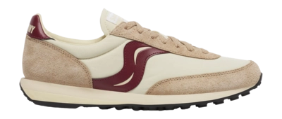 Saucony Unisex Trainer 80 Beige/Burgundy