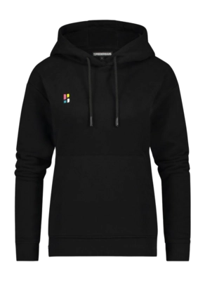 Hoodie Poederbaas Women Icon Hoodie Black