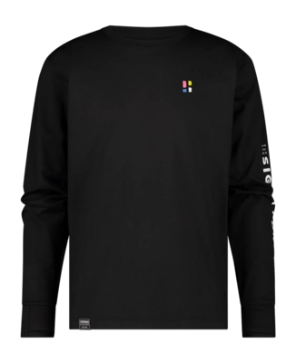 Langarmshirt Poederbaas Arty Longsleeve Herren Black